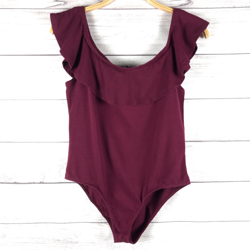 Ambiance Off The Shoulder Body Suit Onesie Size L